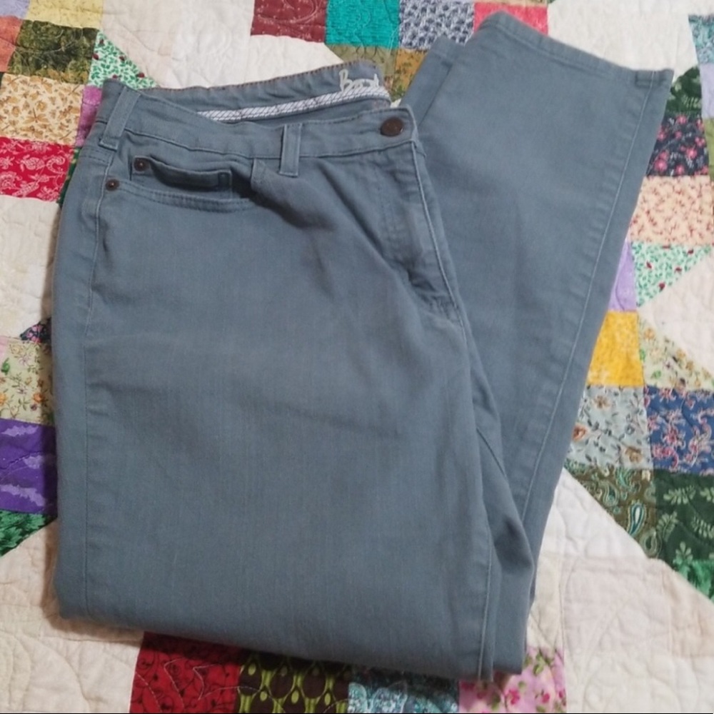 Boden greenish grey skinny fit jeans us14